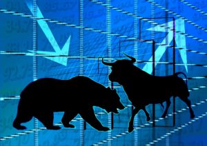 Stock market bear and bull