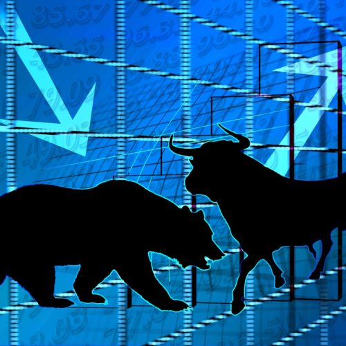Stock market bear and bull